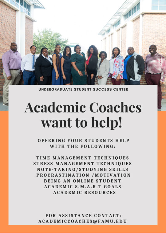 Academic Coaches want to help!